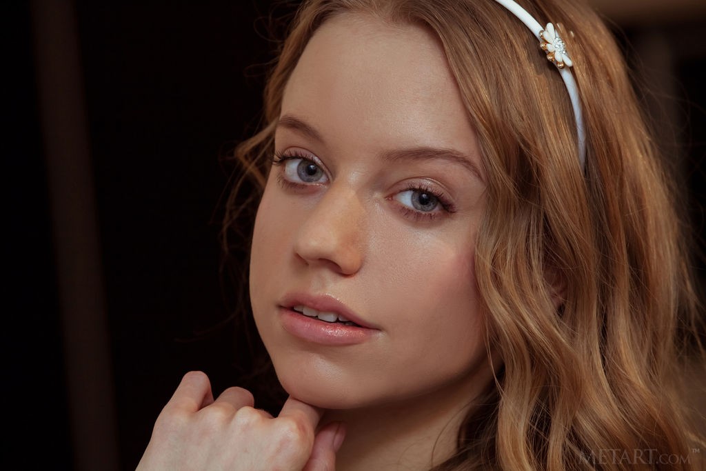 Kimberly Kace - Cute teen redhead with a gorgeous shaved pussy