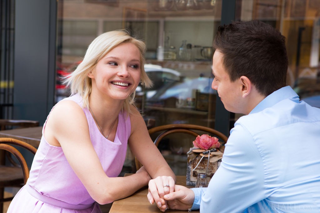 Zazie - Blonde picked up in a coffee shop for a hot photo shoot