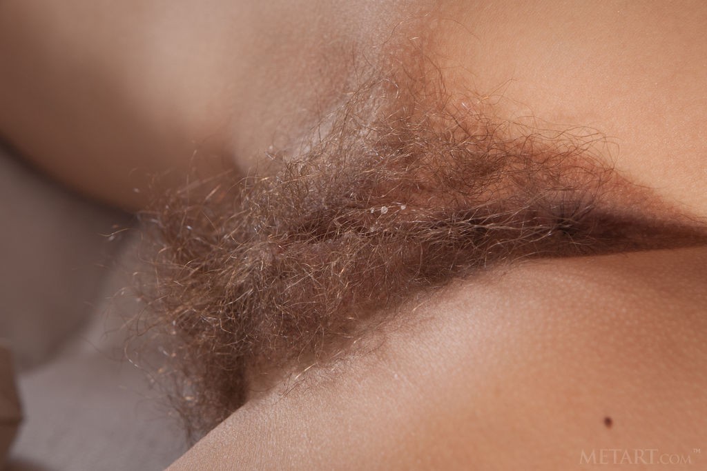 Dennie - Red-haired hottie shows the beauty of her hairy pussy