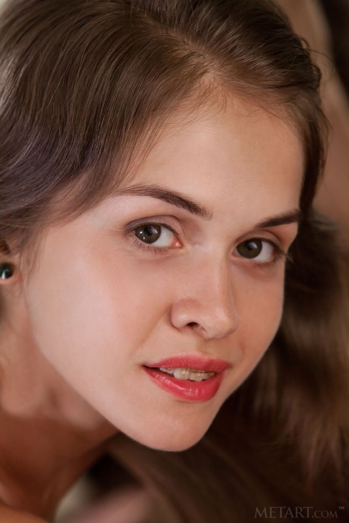 Maria Espen - Very thin teen showing off her incredibly tight pussy